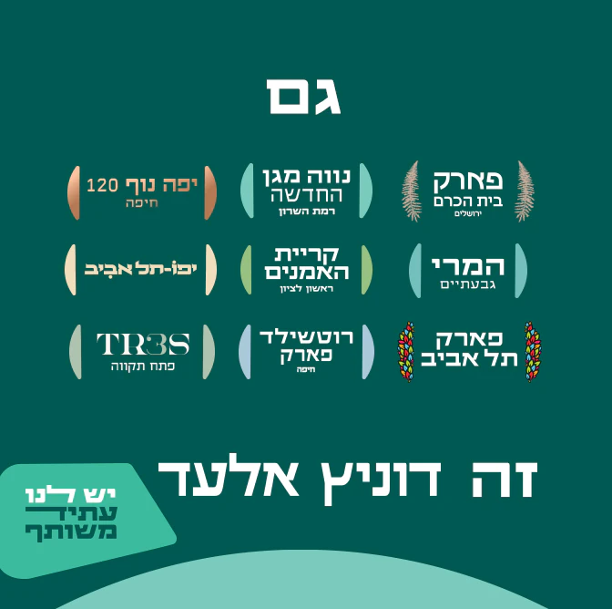 הפרויקטים של דוניץ אלעד בתל אביב, ירושלים, חיפה, ראשון לציון, גבעתיים ופתח תקווה